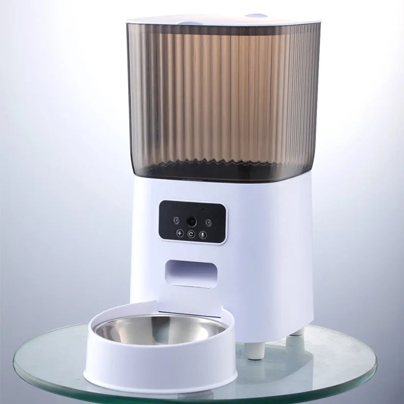 5L Smart Automatic Cat Feeder With Camera & Double Bowls
