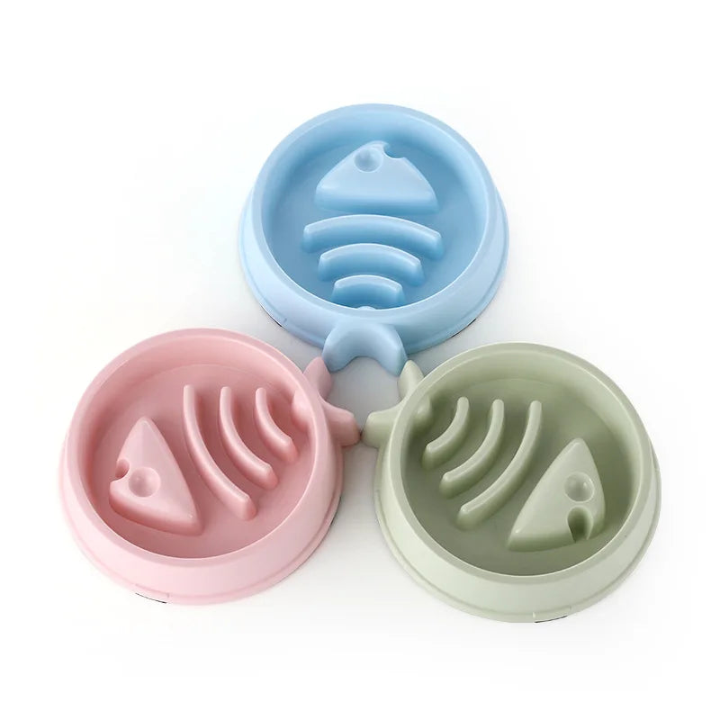 Cat & Dog Slow Feeder Bowl – Anti-Choking Non-Slip Design