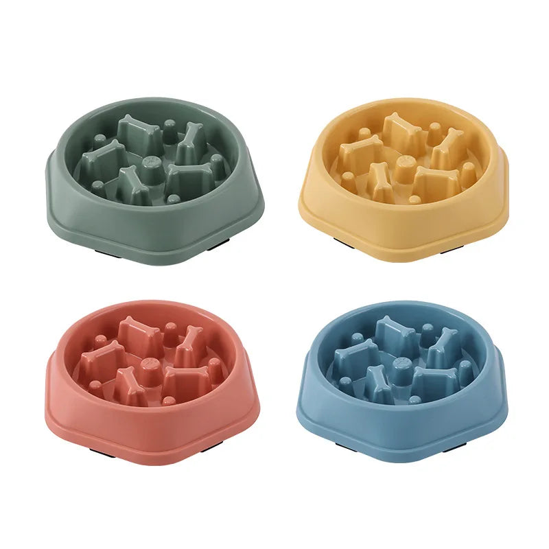 Cat & Dog Slow Feeder Bowl – Anti-Choking Non-Slip Design