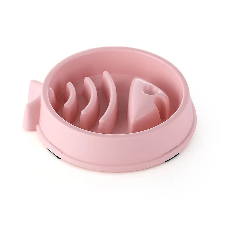 Cat & Dog Slow Feeder Bowl – Anti-Choking Non-Slip Design