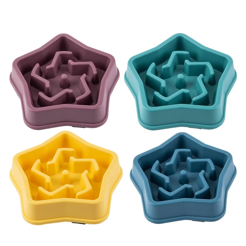 Cat & Dog Slow Feeder Bowl – Anti-Choking Non-Slip Design
