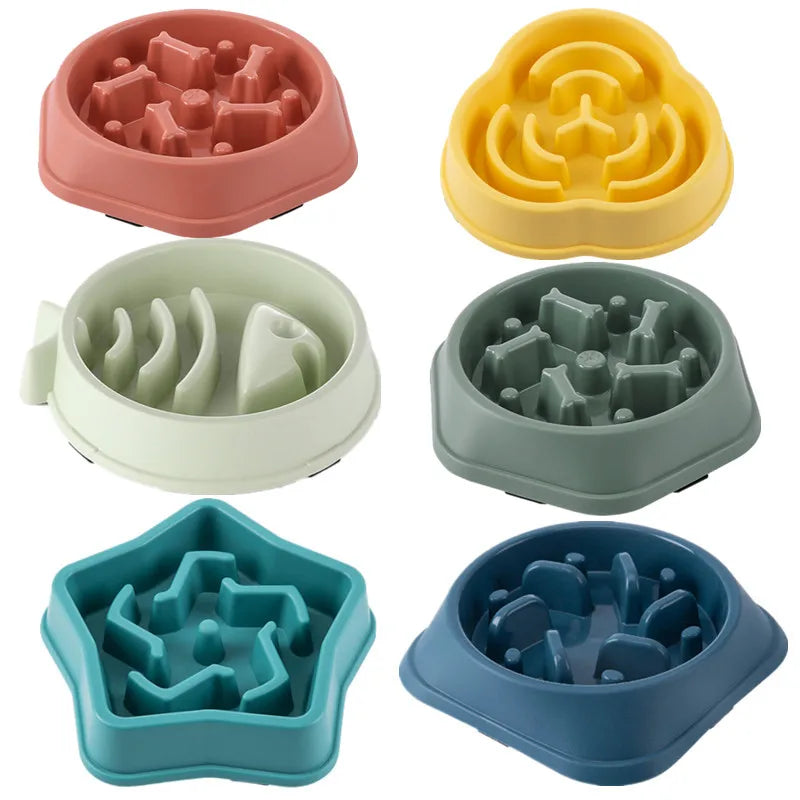 Cat & Dog Slow Feeder Bowl – Anti-Choking Non-Slip Design