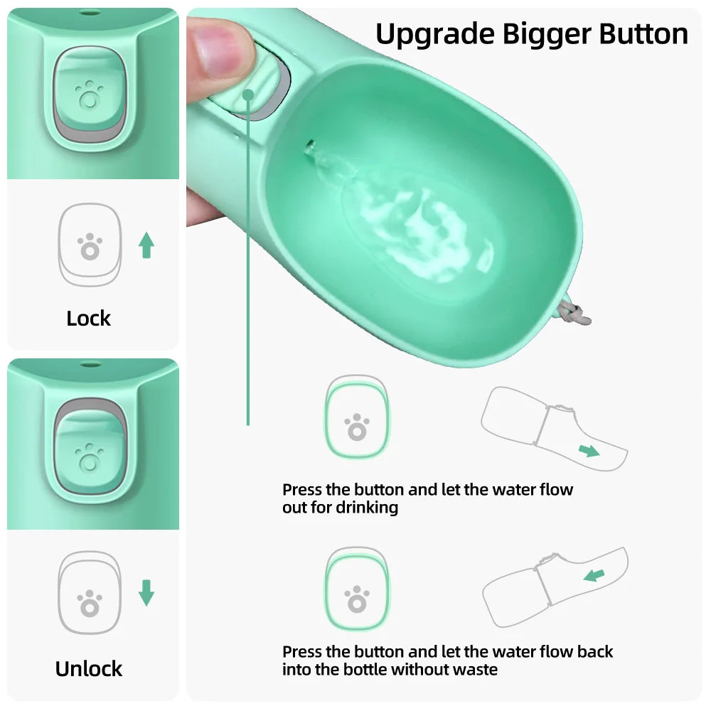 Portable Dog Water Bottle – Leakproof & Travel-Friendly