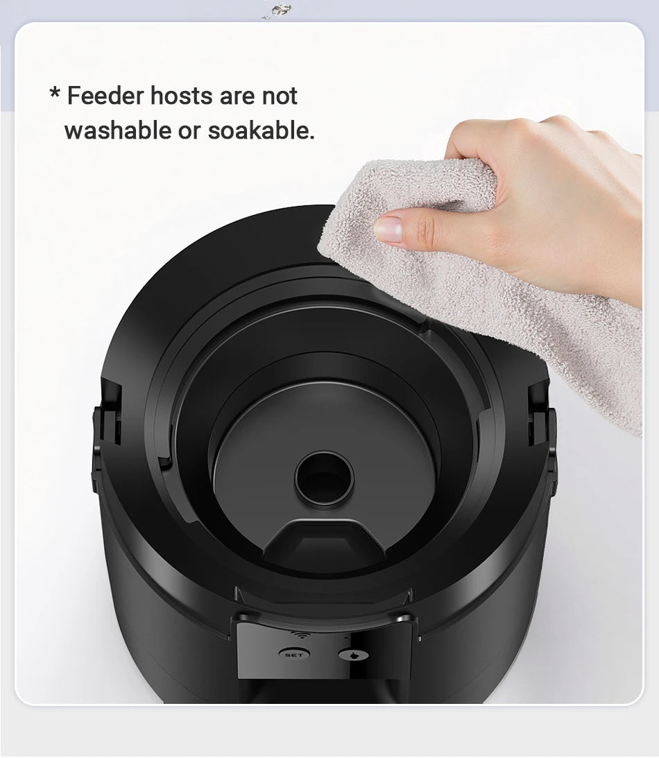 ROJECO 2L Automatic Pet Feeder with Wi-Fi App Control – Smart Cat & Dog Food Dispenser