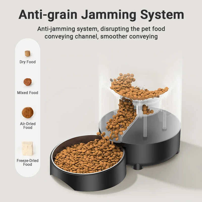 ROJECO 2L Automatic Pet Feeder with Wi-Fi App Control – Smart Cat & Dog Food Dispenser