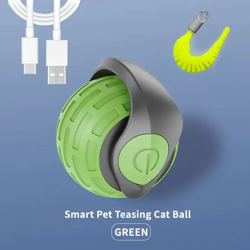 Smart Interactive Cat Toy Ball – USB Rechargeable Teaser