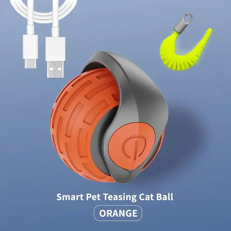 Smart Interactive Cat Toy Ball – USB Rechargeable Teaser